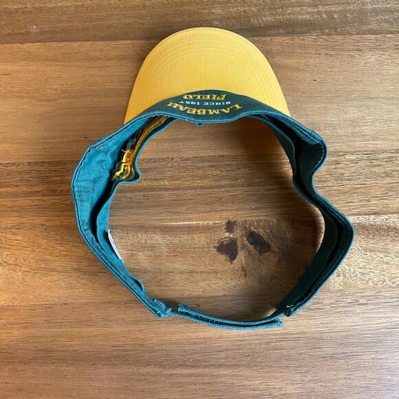 Vintage Green Bay Packers Hat Cap Visor Lambeau Field Football Sports - Picture 5 of 8